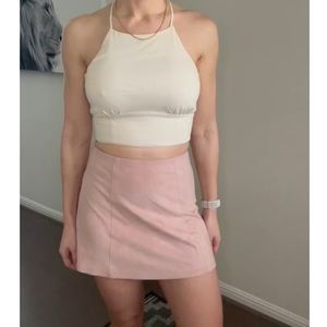 Brandy Melville pink mini skirt